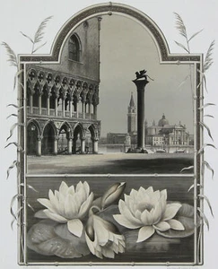 VENEDIG - Markusplatz - Lithographie - um 1880 - Picture 1 of 2