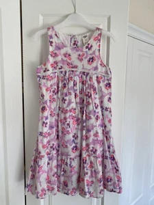 Osh Kosh Girls White & Pink Floral Dress Age 4 - Picture 1 of 4