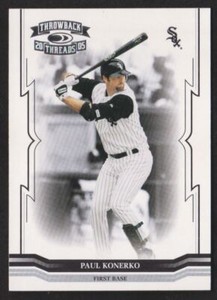 2005 Donruss Throwback Threads #114 Paul Konerko Chicago White Sox