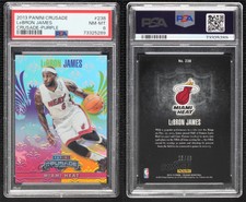 2013-14 Panini Crusade Crusade Purple /49 LeBron James #238 PSA 8