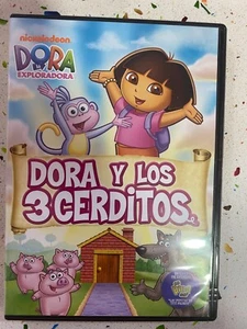 DORA LA EXPLORADORA DVD DORA Y LOS 3 CERDITOS ESPAÑOL INGLES FRANCES ITA ALE AM - Picture 1 of 3