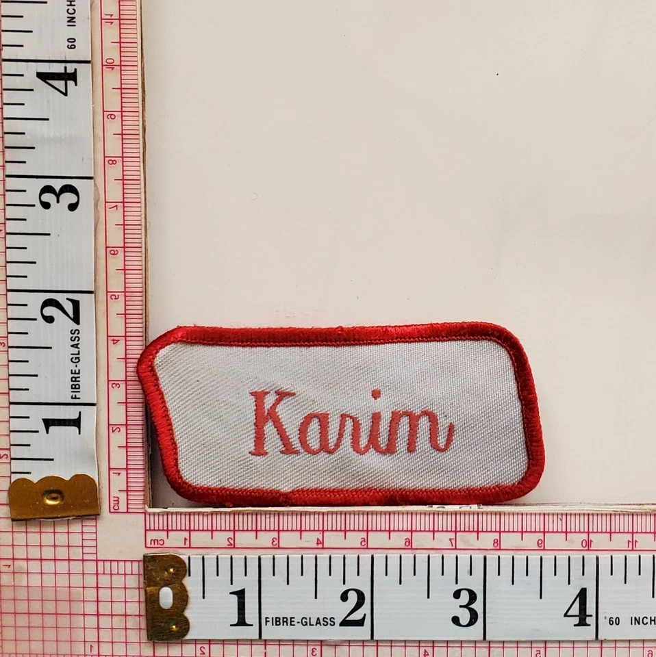 Karim Name Tag Uniform Jacket Vest Patch Crest Badge - Image 1 of 1
