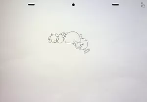 Lápiz de producción dibujado a mano Bee and PuppyCat 2013 Frederator Studios #WW - Imagen 1 de 2