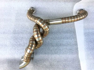 Exhaust Pipe Custom Harley Davidson Sportster 883 1200 48 Forty Eight  - Picture 1 of 3