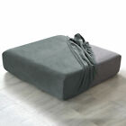 1-3seater Crushed Velvet Replace Sofa Seat Cushion Cover Stretch Couch Protector