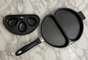 Sartén dividida Nordic Ware plegable para tortillas y cazador furtivo de huevos extraíble hecha en EE. UU. - Imagen 1 de 20
