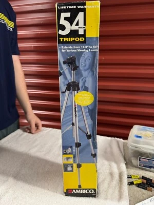 Ambico 54" Tripod Deluxe for Video/Photo Camera Camcorder V-0555 Quick Release - Image 1 of 2