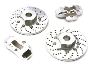 Realistic Silver Alloy Rear Brake Disc for Traxxas 1/10 4-Tec 2.0 (2-Pack) - Picture 1 of 1