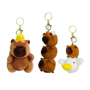 Capybara Plush Keychain Toy Capybara Stuffed Animals, Cute Capybara Keychain, - Picture 1 of 17