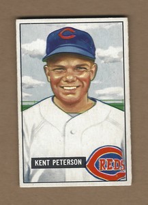 1951  BOWMAN  KENT  PETERSON  #  215   EX  MINT