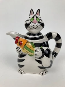 Nicht mehr produziert 2009 Clancy die Katze Milchkännchen von Swak Lynda Corneille Blue Sky, selten - Bild 1 von 11