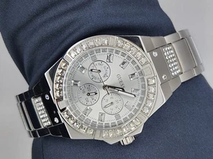 Guess Venus Quartz Watch GW0274L1, Silver Dial, Stainless Steel, Crystals, 39mm - Picture 1 of 5