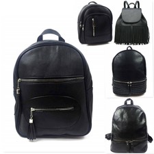 zainetto donna pelle nero in vendita | eBay