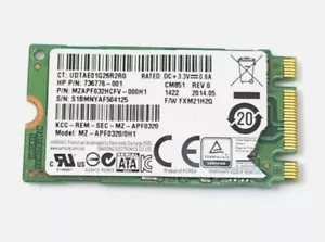 HP 14-Q070nr Internal SSD 32GB MZAPF032HCFV-000H1 736776-001 740159-001 NT* - Picture 1 of 2