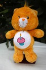 Peluche doudou bisounours 32 cm gros gourmand 2003 gateau cupecake Orange