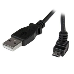 StarTech USBAUB1MU 1m Micro USB Cable - A to Up Angle Micro B USB for Cellular - Picture 1 of 5