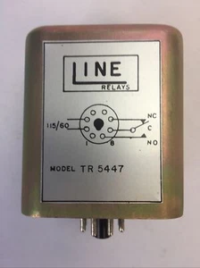 LINE ELECTRIC TR5447 RELAY 115V AMERCON COMPANY - Picture 1 of 6