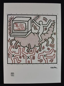 Keith Haring (After) "Untitled" Limited Edition (36/150) Lithographie, ungerahmt - Bild 1 von 10