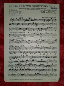 The Darktown Strutters' Ball - Shelton Brooks partition (clarinette). Ref00069 - Photo 1/2