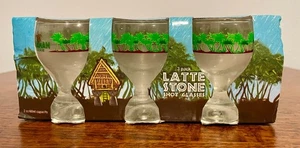 Guåhan Guam Latte Stone Shot Glasses – Souvenir 3 Pack, New in Box - Picture 1 of 12