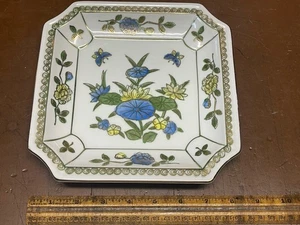 Sadek Vintage 9001 Chinoiserie Floral Clipped Eckteller Schmetterlinge - Bild 1 von 9