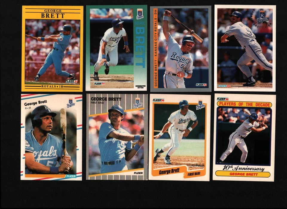 George Brett 1988 1989 1990 1991 1993 1994 年棒球卡 - Fleer — 第 1/1 张图片