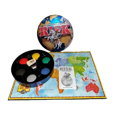 Risk The Game of Global Domination 2003 Round Tin Edition Toys R Us Exclusive - Image 1 of 4