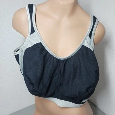 ANITA Maximum Control 5527 Sujetador Deportivo Sin Alambres en Negro/Gris 46E Deportivo Foto 1 de 4