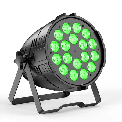 18 LED 200W Par Can Light Wide Color Gamut Lemon Green RGB Replace Face Light - Image 1 of 4