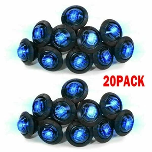 LED Bullet Lights Blue Smoked Finish For 12V Vehicles Enhance Nighttime Safety - Picture 1 of 9