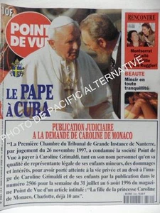 Zeitschrift POINT DE VUE Nr. 2584 Zeitschrift Januar 1998 Guter Zustand Papst Johannes Paul 2 in Kuba - Bild 1 von 1