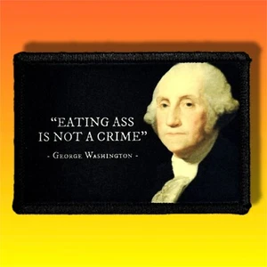George Washington Zitat Moral Patch / Militär Abzeichen Armee Tactical 443 - Bild 1 von 8