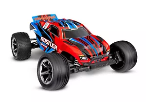 Traxxas 1/10 Rustler 2WD RC Stadium Truck RTR - Red - Picture 1 of 6