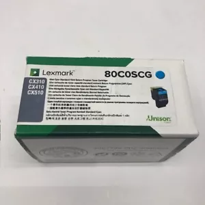 Cartuccia toner ciano Lexmark 80C0SCG programma restituzione resa standard originale - Foto 1 di 7