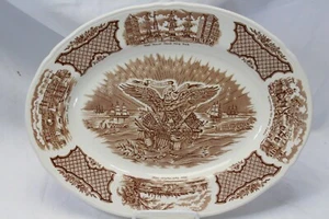 Alfred Meakin Fair Winds Platter Oval 14 7/8" Historical Scenes - Picture 1 of 8