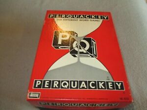 Vintage 1956 Perquackey Game with Directions and Scoring 
