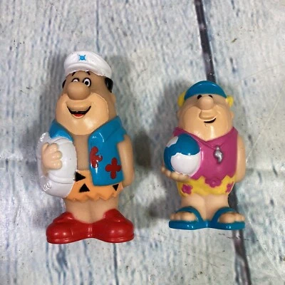 Figuras de acción vintage de Picapiedra adorno de pasteles juguete Fred y Barney años 90 Foto 1 de 4