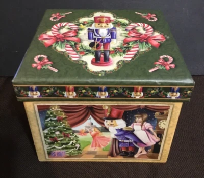 Nutcracker Christmas Nesting Square Trinket Box  - Image 1 of 4