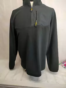 Suéter Starter Para Hombres Grande 42-44 Pullover Sudadera Polar 1/4 Cremallera Senderismo Negro - Imagen 1 de 11
