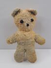Vintage Small Mohair Wood Wool Excelsior Stuffed Teddy Bear