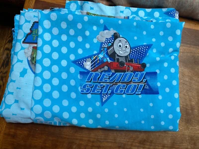 Vintage Thomas & Friends Trains Twin Flat Sheet Kids Bedding Clean - Image 1 of 4