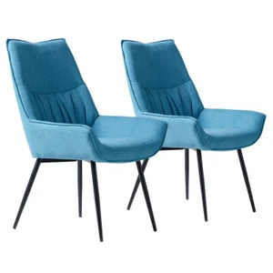 2 x Esszimmerstühle Küchenstuhl Polsterstuhl Bürostuhl mit Armlehne Lounge Stuhl - Bild 1 von 7
