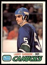 1977-78 O-Pee-Chee Larry Carriere Vancouver Canucks #304