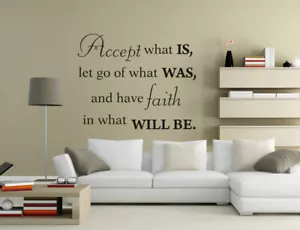 Have Faith in what Will Be Wall Stickers Vinyl Mural Decal Decor Quote UK pq212 - Picture 1 of 4