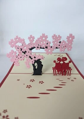 Love Valentines Day Pop up Card Pop-Up Card 3D Popup Greeting Card - Image 1 of 2