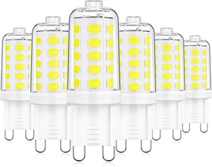 G9 LED Bulb Dimmable, Daylight White 6000K, 40W T4 Halogen Equivalent, Bi Pin Ba - Picture 1 of 9