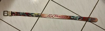 ED HARDY Womens Belt Leather Rhinestones Dragons Style EH3243 - Image 1 of 4
