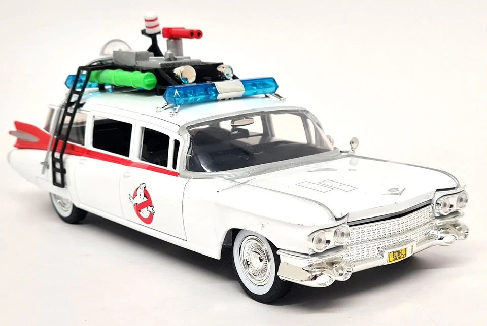 Jada 1/24 Scale 99731 - Ecto 1 Ghostbusters Cadillac Ambulance - White