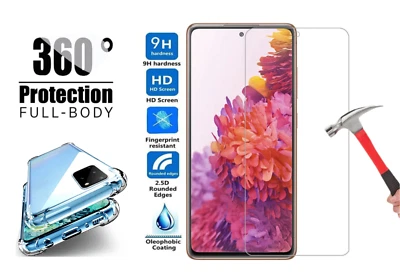 Protector de pantalla completa para Samsung Galaxy A21s A12 A52 S20 FE A51 5G Cubierta de vidrio Foto 1 de 4