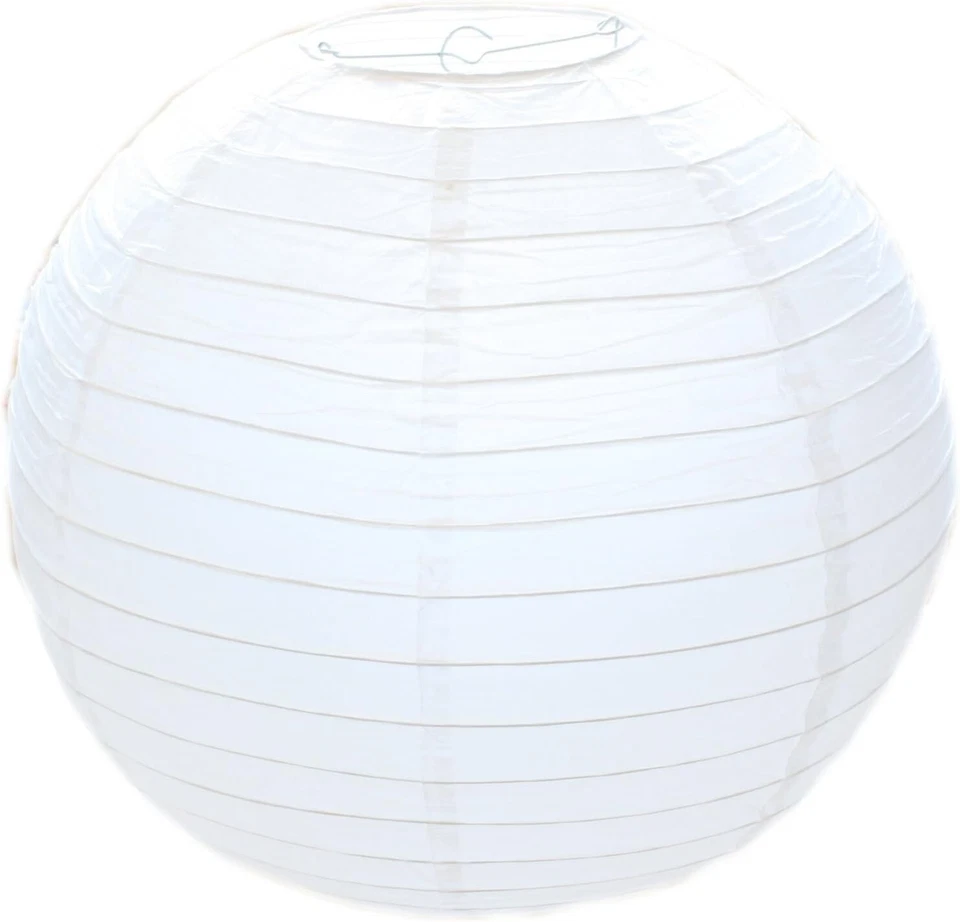 WEST5PRODUCTS White Bamboo Style Ribbed Lampshade Light shade 50cm 20"/ 40cm 16" / 30cm 12"